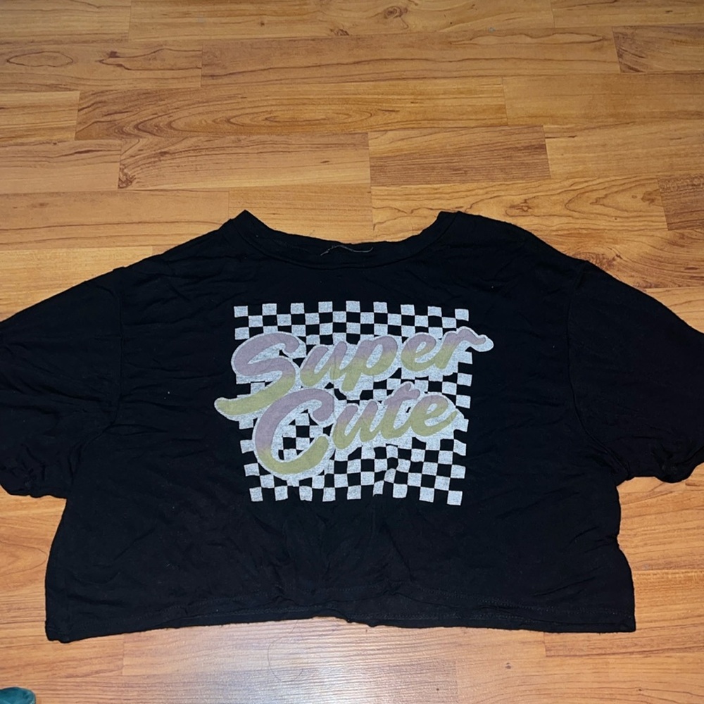 Women’s Black Cropped Top Size Small